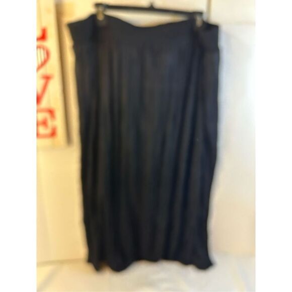 Faded Glory Black maxi elastic 4x (26w-28w) skirt rn#104318 nwot - Picture 3 of 5